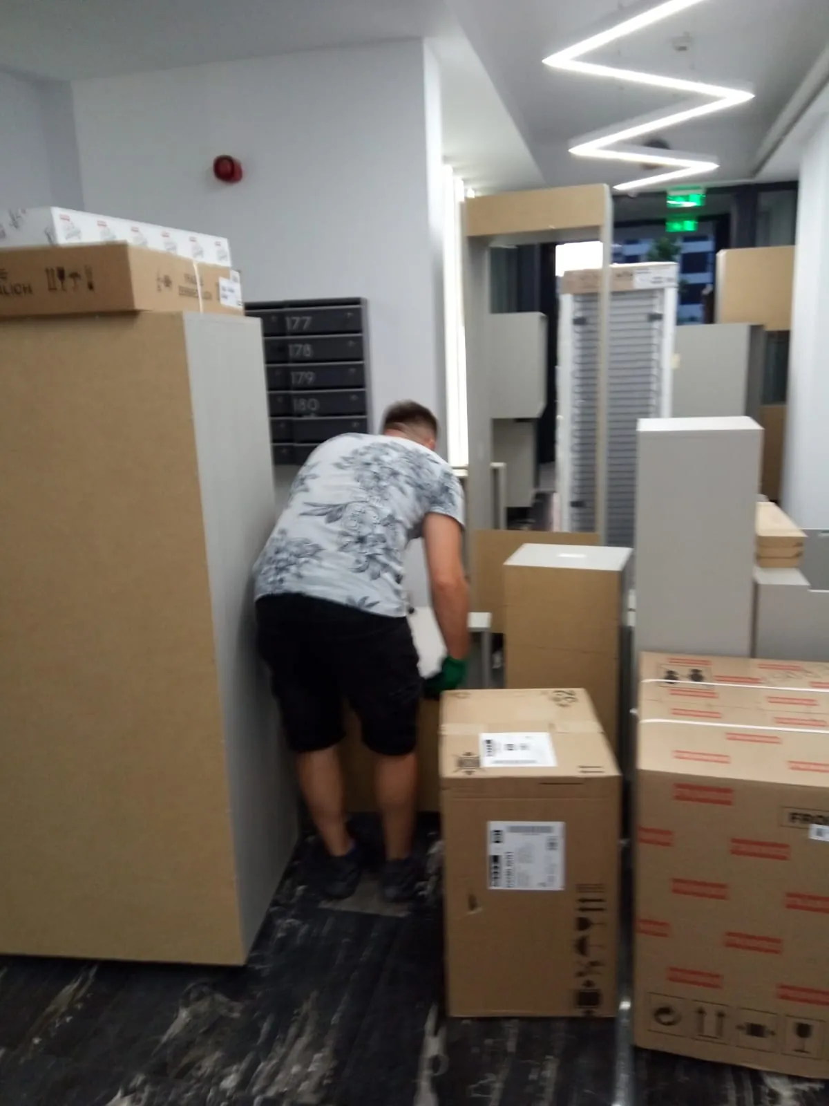 Echipa ExpertMove la fața locului în timpul unei mutări